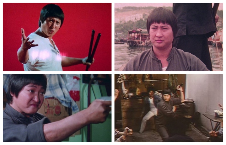 Hồng Kim Bảo tái hiện hình ảnh Lý Tiểu Long trong phim 'Phì Long quá giang' Hồng Kim Bảo mô phỏng phong cách võ thuật của Lý Tiểu Long