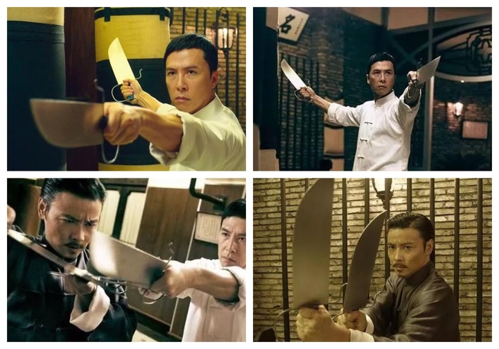 Bát Trảm Đao từng xuất hiện trong các bộ phim về Diệp Vấn và phái Vịnh Xuân Bát Trảm Đao trong phim Diệp Vấn
